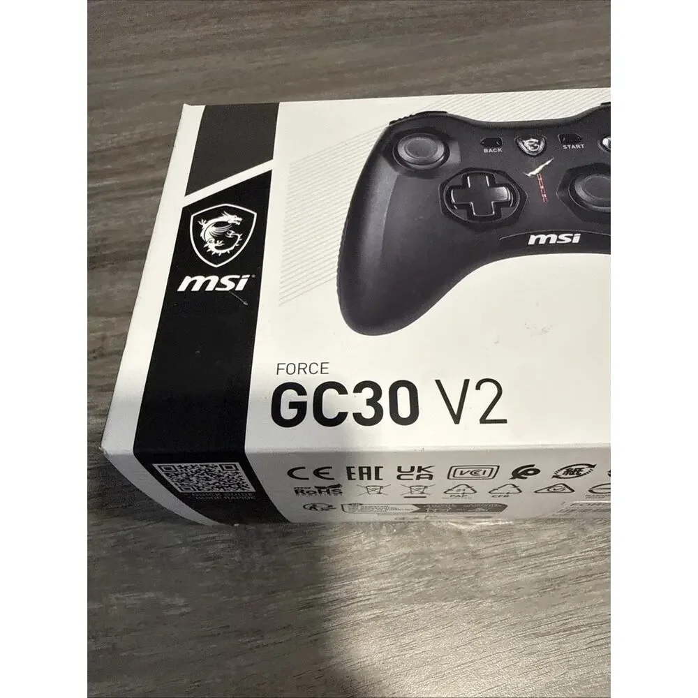MSI Force GC30V2 Wireless Gaming Controller, Dual Vibration Motors, Dual Connect